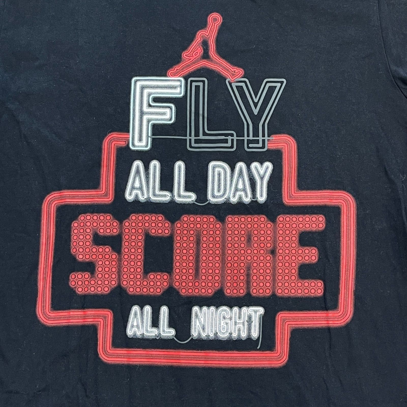 Nike Nike Michael Air Jordan Fly All Day Score All Night Tee L Size US L / EU 52-54 / 3 - 5 Thumbnail