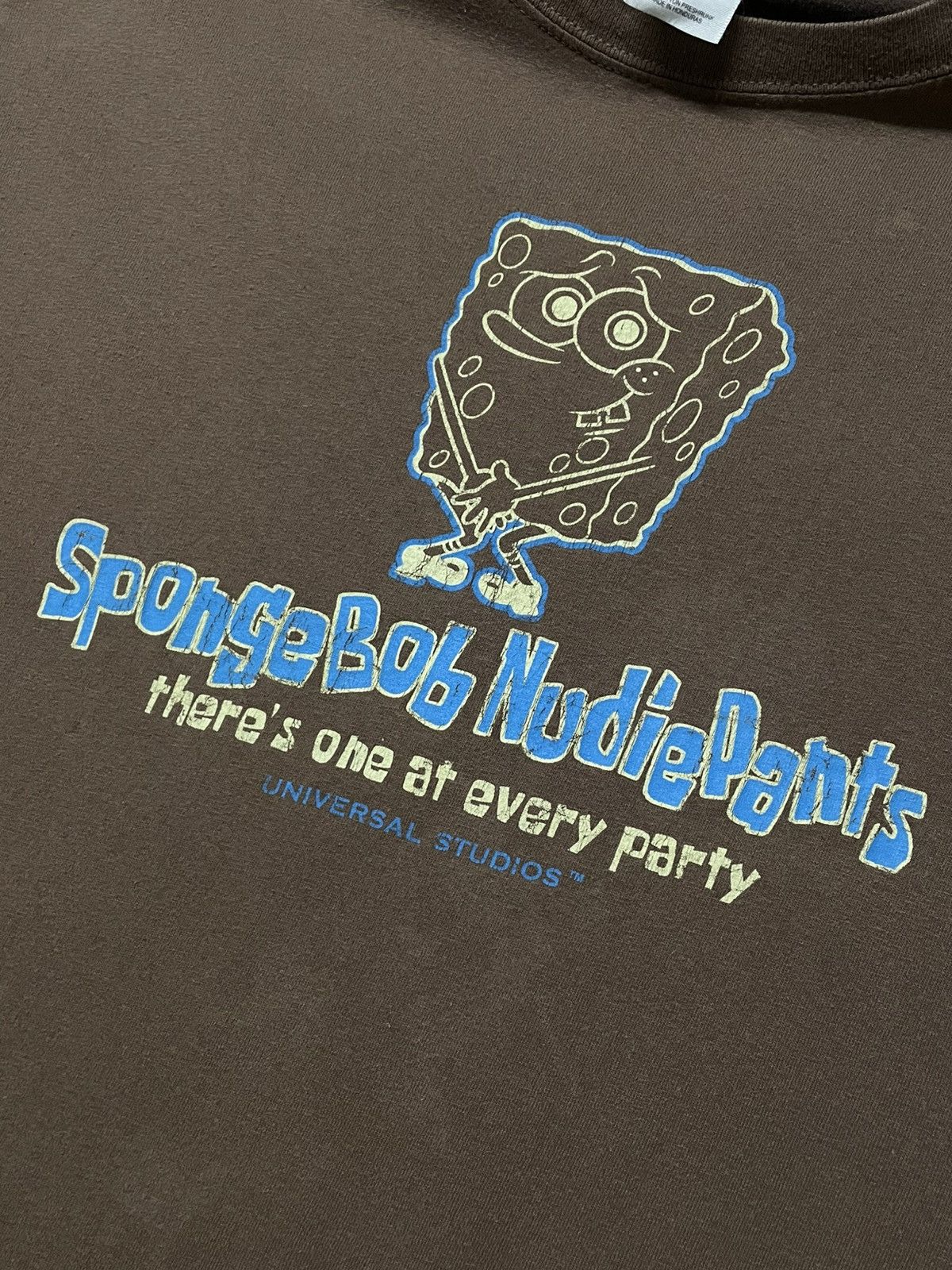 Vintage Vkntage Spongebob Nudie Pant Iconic Cartoon network Graphic Size US L / EU 52-54 / 3 - 5 Thumbnail
