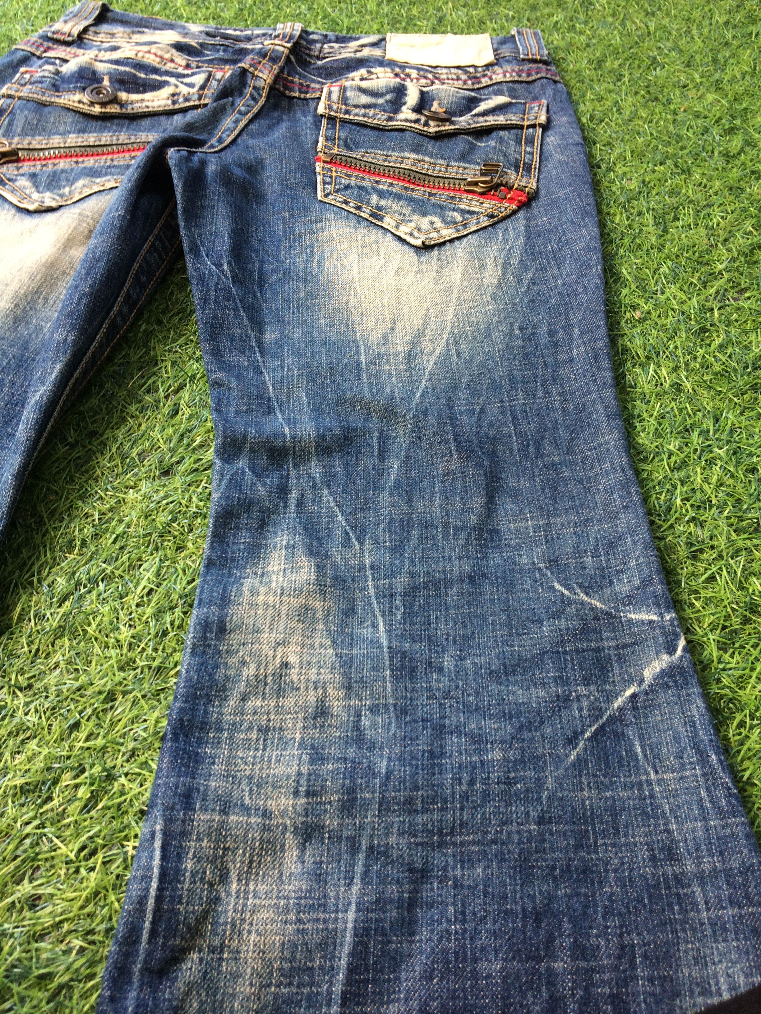 Japanese Brand × Jean Japanese Distressed Flare Jeans #D-640 Size 27" / US 4 / IT 40 - 8 Thumbnail