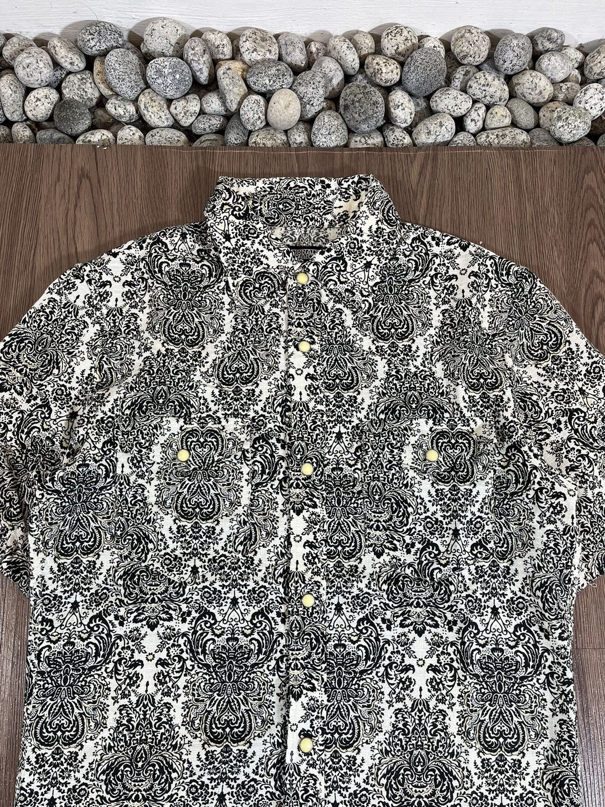 Tornado Mart Tornado Mart Baroque Pattern Short Sleeve Shirt Size US S / EU 44-46 / 1 - 3 Thumbnail