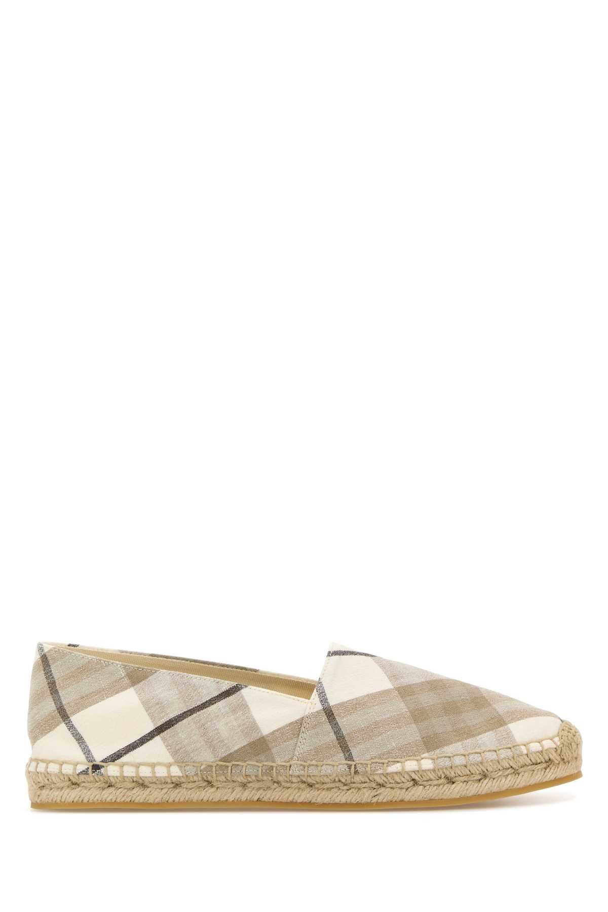 Burberry Embroidered Canvas Mews Check Espadrilles | Grailed