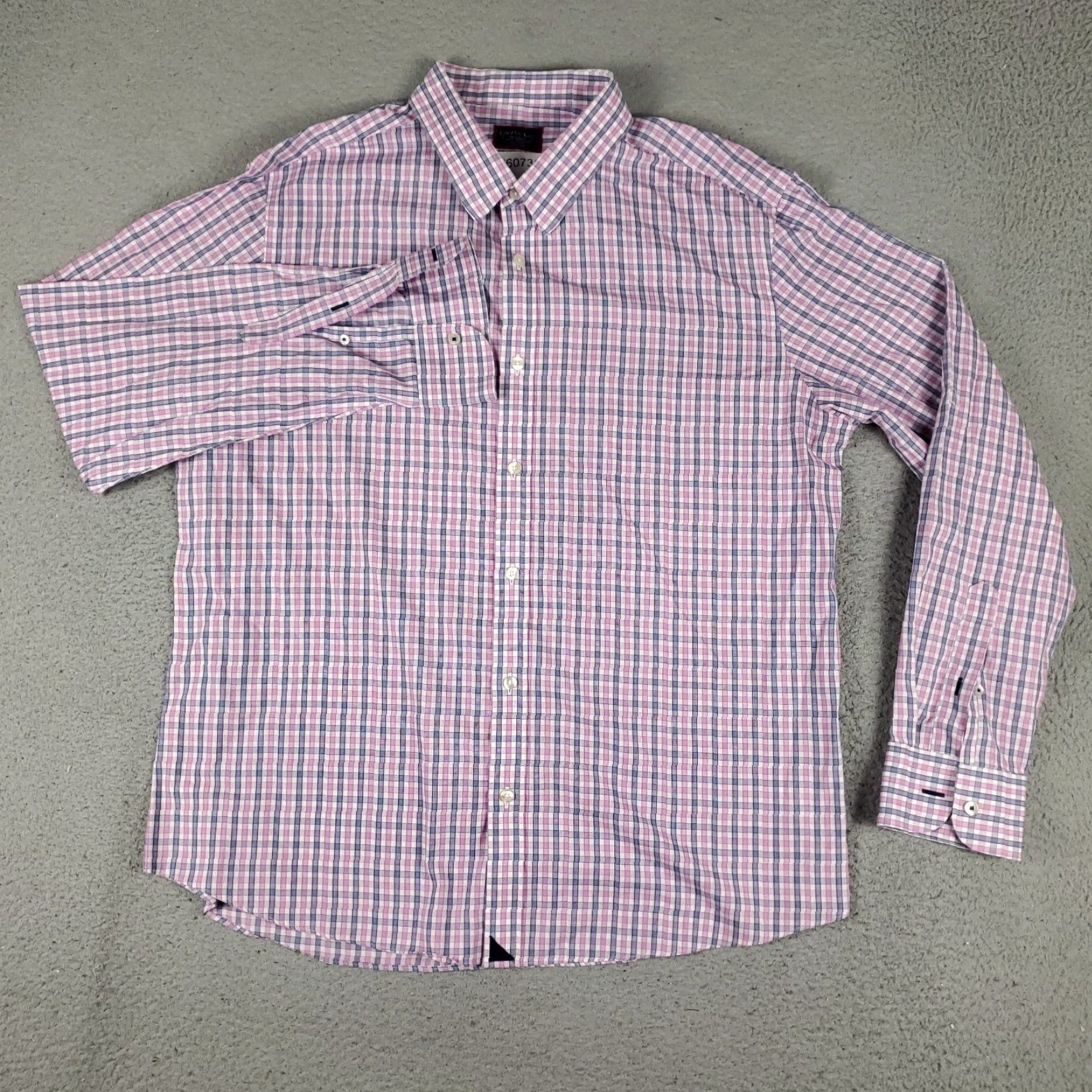 UNTUCKit UNTUCKit Shirt Mens 2XL Purple Plaid Long Sleeve Button-Up Casual Shirt Men's Purple Plaid Button-Up 2XL Size US XXL / EU 58 / 5 - 2 Thumbnail