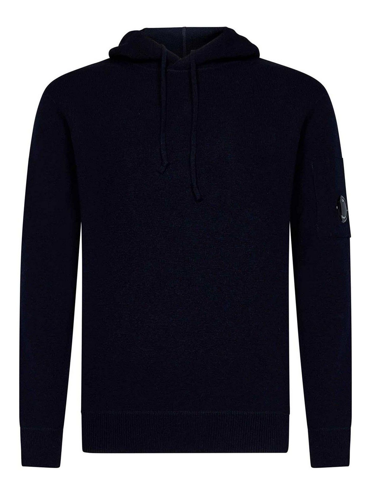 C.P. Company o1y1224 Hooded Sweater in Navy Blue Size US S / EU 44-46 / 1 - 1 Thumbnail