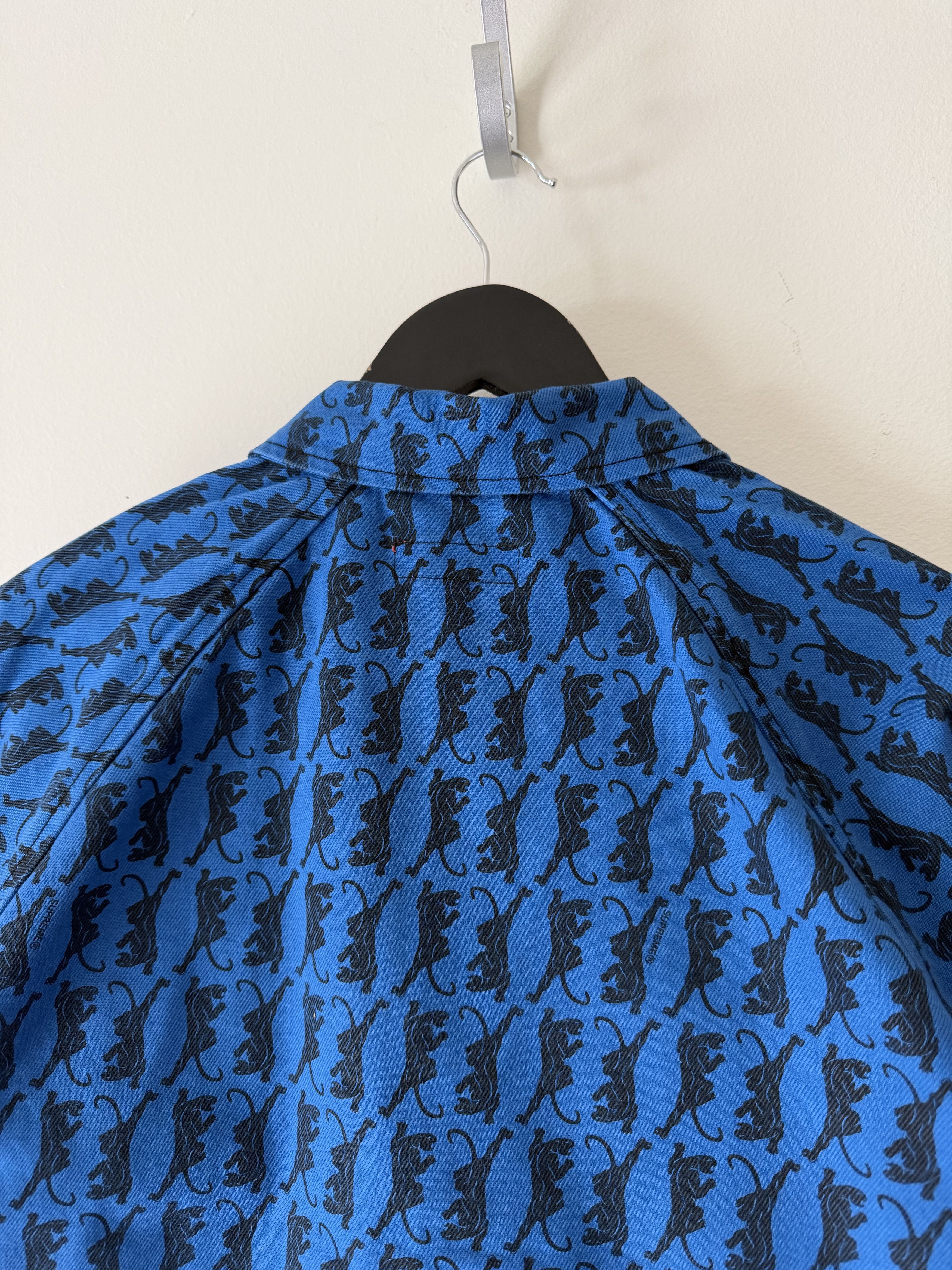 Supreme Supreme Snap Front Twill Jacket in Blue Panther Size US M / EU 48-50 / 2 - 6 Thumbnail