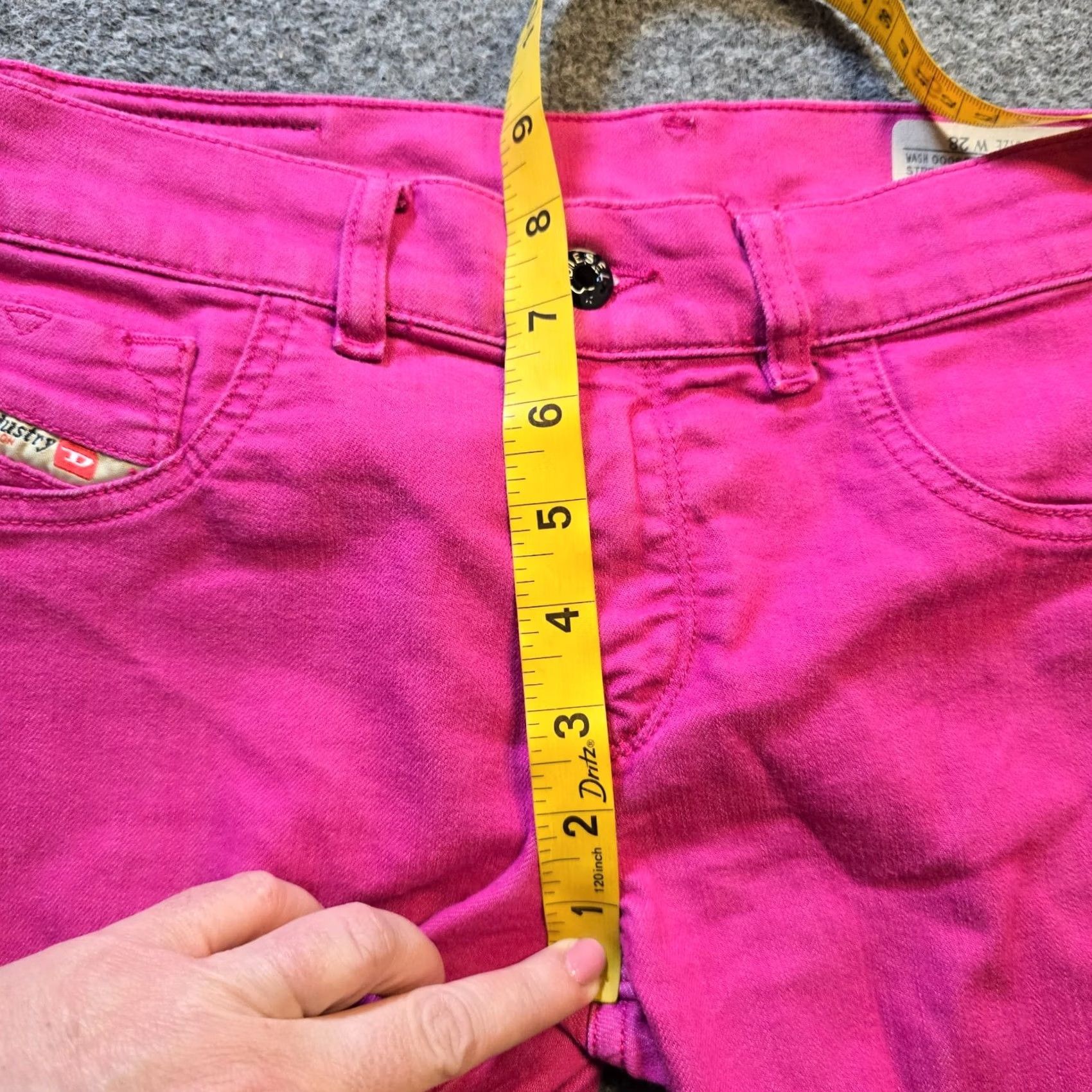 Diesel Diesel Jeans Womens Size 28 Hot Pink Super Slim Jegging Mid Rise Stretch Casual Size 28" / US 6 / IT 42 - 6 Thumbnail