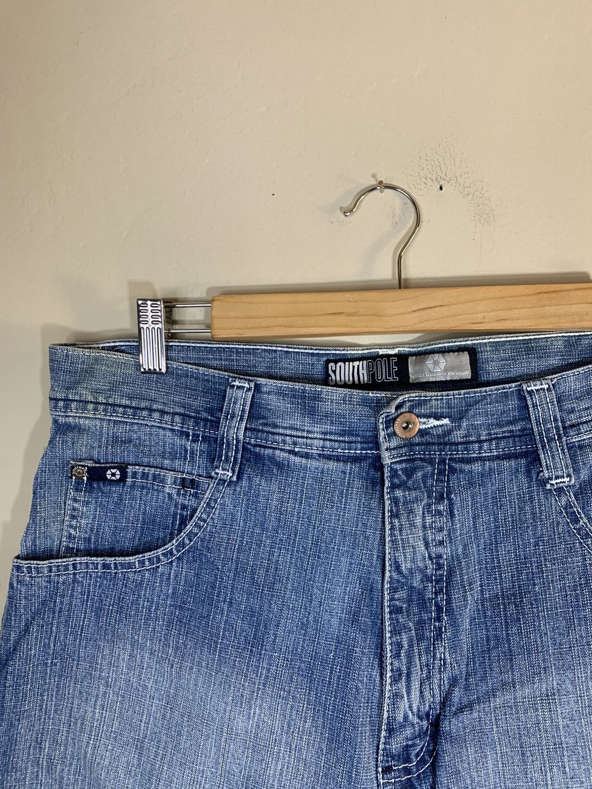 Designer × Southpole × Vintage *RARE* Vintage Southpole Faded Grain Denim Shorts - 32 Size US 32 / EU 48 - 3 Thumbnail