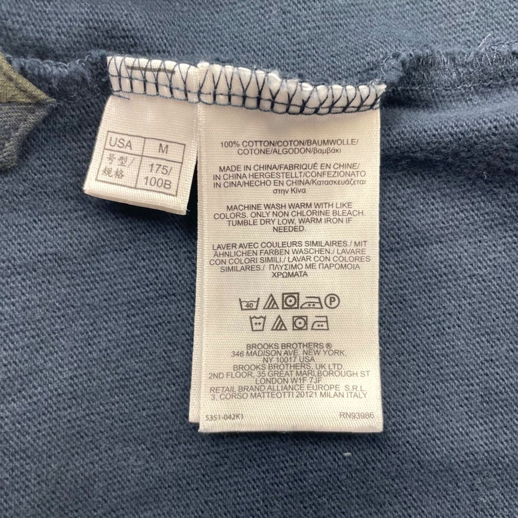 Brooks Brothers Brooks Brothers Men Polo Shirt L/S Rugby Navy Blue Medium 100% Cotton/Chest Pockets Vintage? No Size US M / EU 48-50 / 2 - 4 Thumbnail