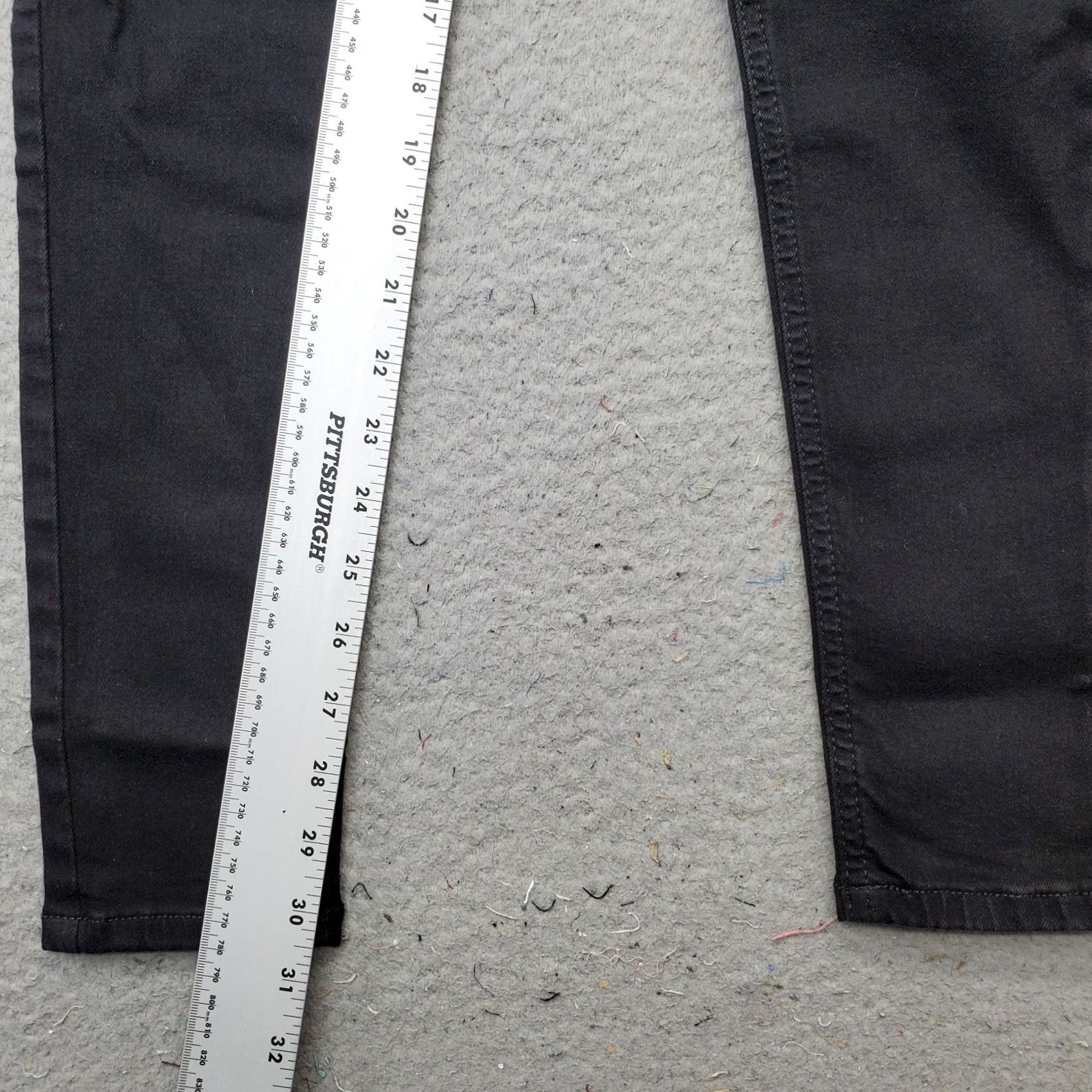 Topshop Topshop Jamie Jeans Women 26 Tall Black Denim Stretch Flat Front Slim Fit Jeans Size 26" / US 2 / IT 38 - 4 Thumbnail