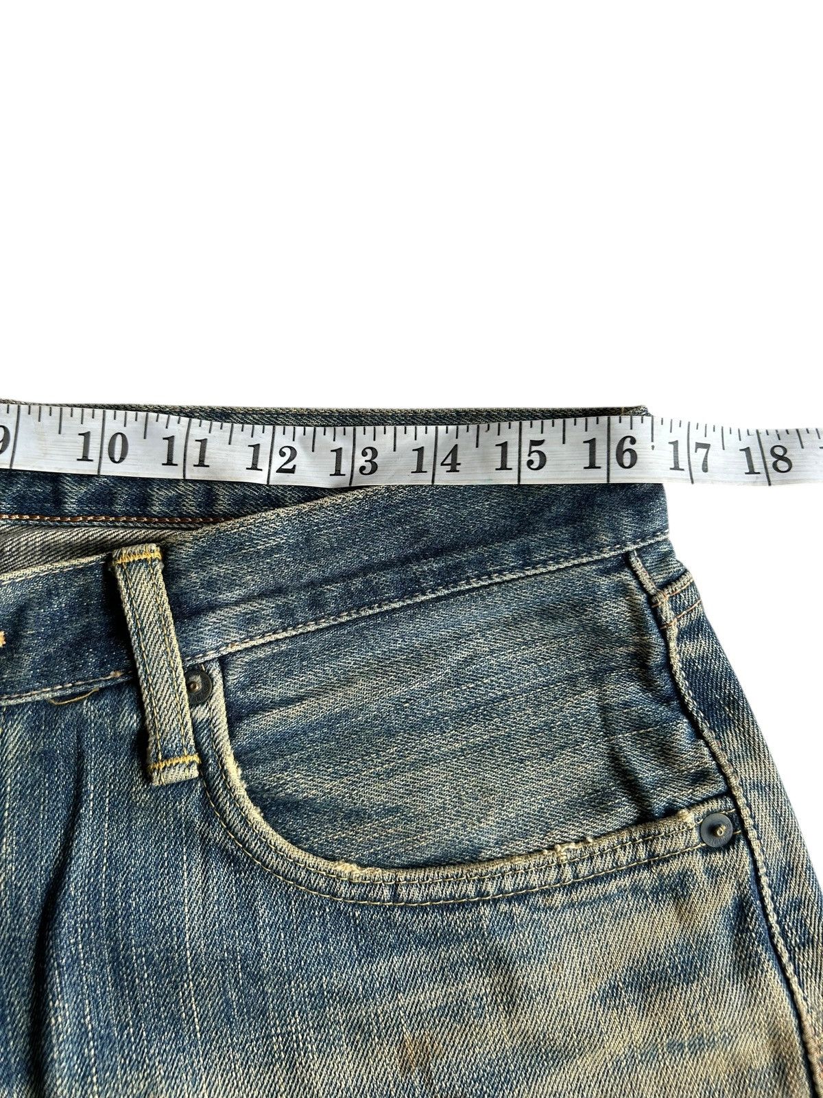 Japanese Brand × Kapital × Vintage Vintage Edwin Selvedge Baggy Rusty Mudwash Distressed Denim Size US 33 - 19 Thumbnail
