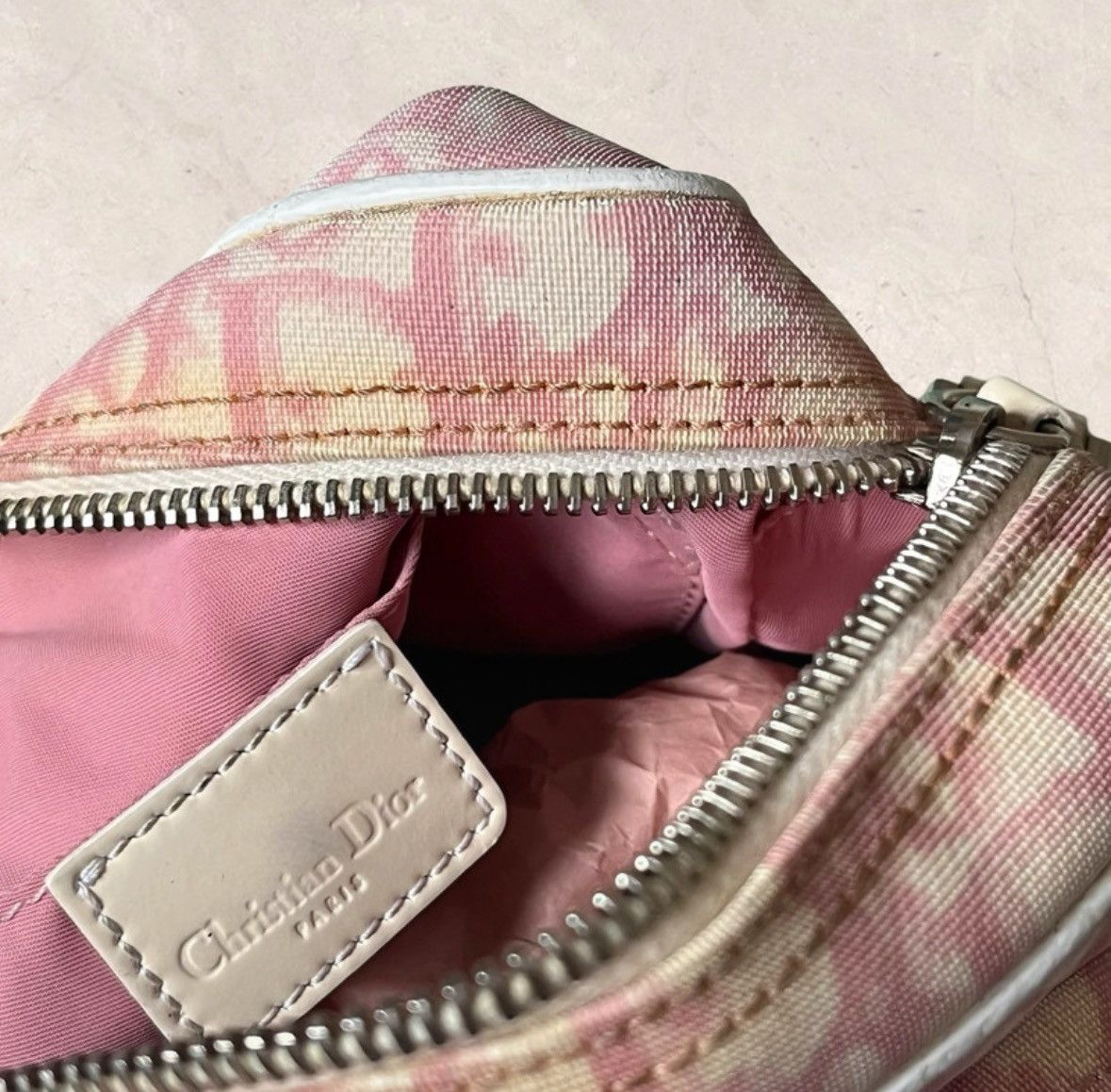 Dior Christian Dior pink trotter no.2 monogram crossbody bag Size ONE SIZE - 8 Thumbnail