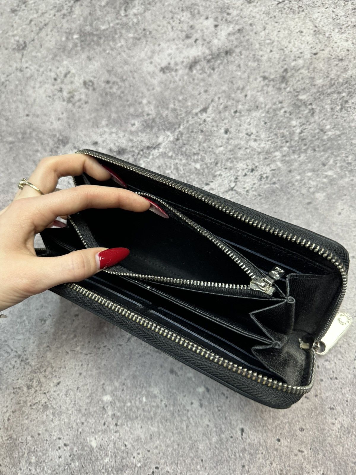 Louis Vuitton × Vintage LOUIS VUITTON Zippy Wallet Long M61857 Leather Noir Unisex Size ONE SIZE - 7 Thumbnail