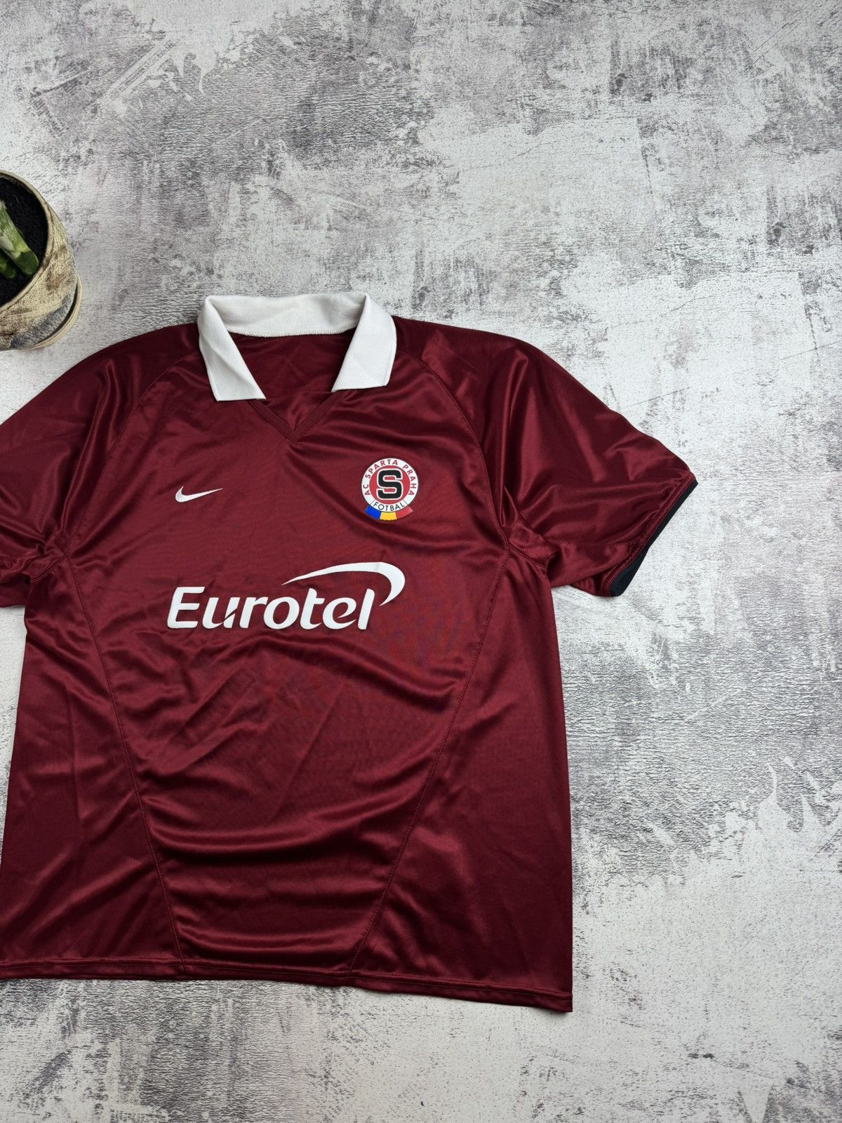 Nike AC Sparta Praha 2004 Homme Men’s XL Nike Soccer Football Home Kit T Shirt Jersey Size US XL / EU 56 / 4 - 3 Thumbnail