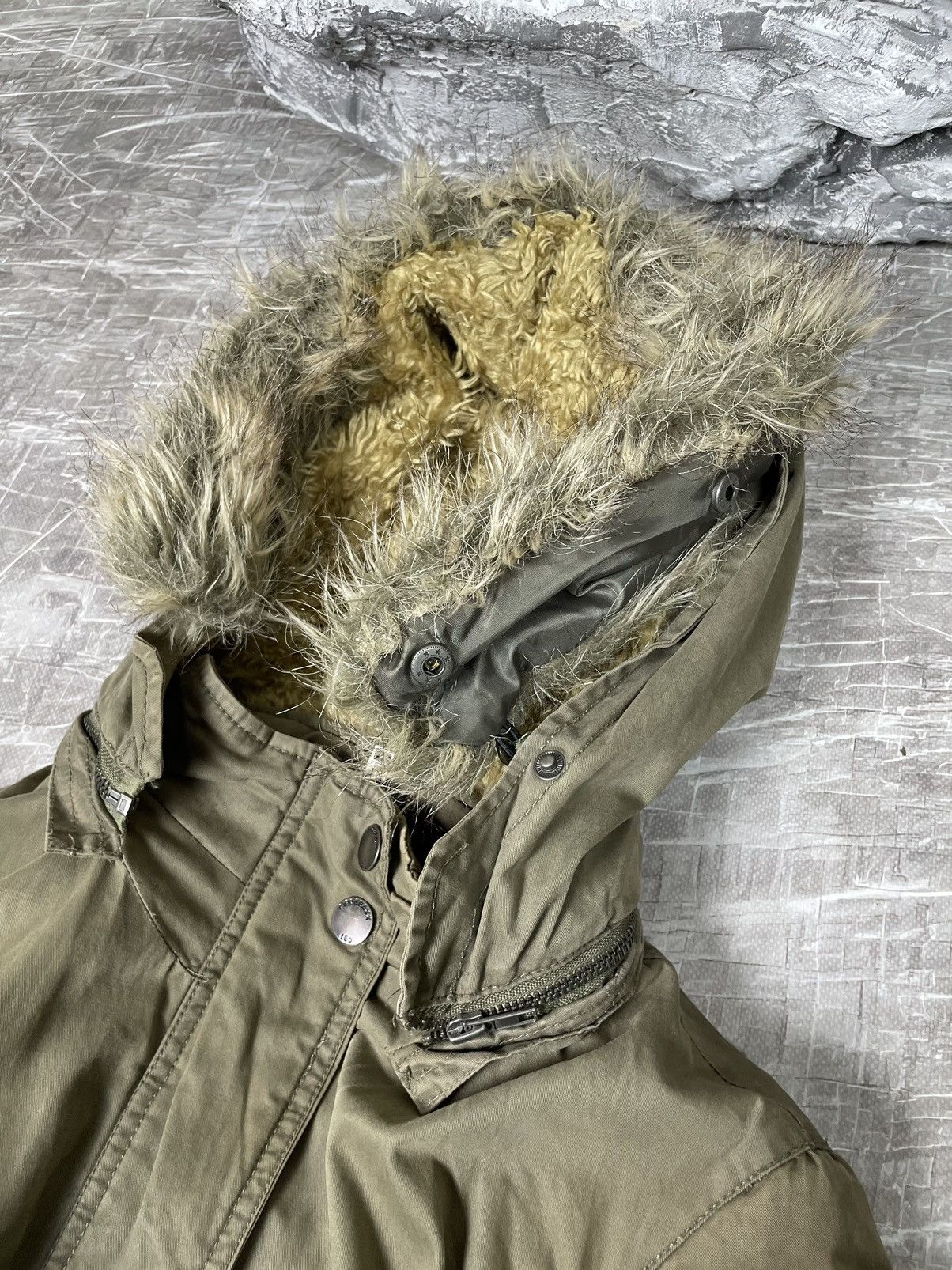 If Six Was Nine × Japanese Brand × Le Grande Bleu (L.G.B.) Cipo Baxx Y2K Fade Fur Jacket Hysteric Glamour Style Size US S / EU 44-46 / 1 - 14 Thumbnail