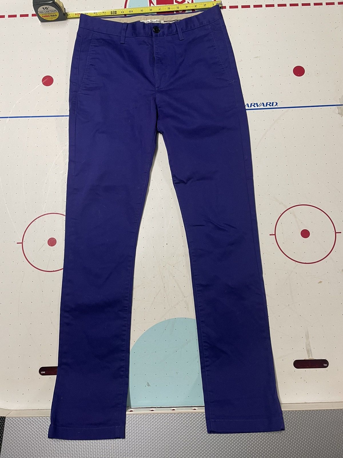 Acne Studios Acne Studios SS14 ROC Satin Purple Chinos Size US 32 / EU 48 - 3 Thumbnail