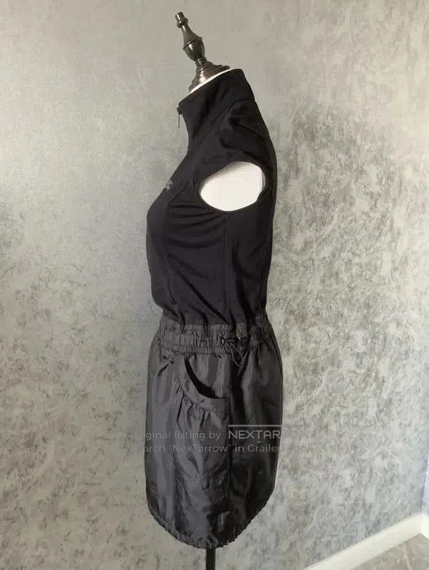 Burberry Burberry Black Cotton Blend Mid-Length Dress. Size S / US 4 / IT 40 - 2 Thumbnail