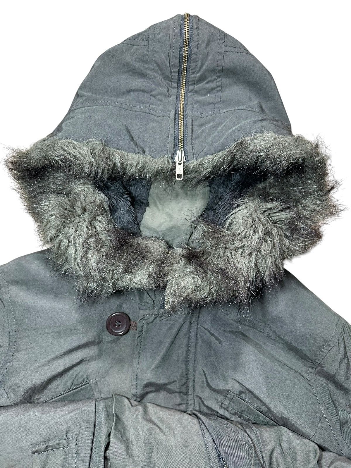 French Connection French Connection parka coat faux fur trimmed hood Size US M / EU 48-50 / 2 - 6 Thumbnail