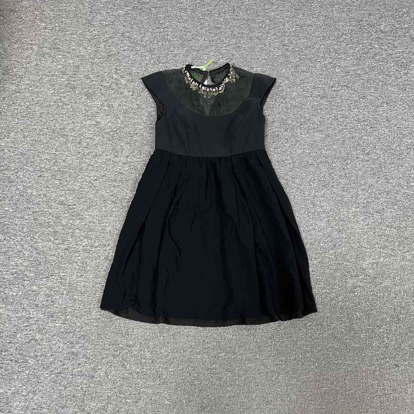 Miu Miu Miu Miu Runway Beaded Silk Organza Puff Sleeve Dress Size S / US 4 / IT 40 - 1 Thumbnail