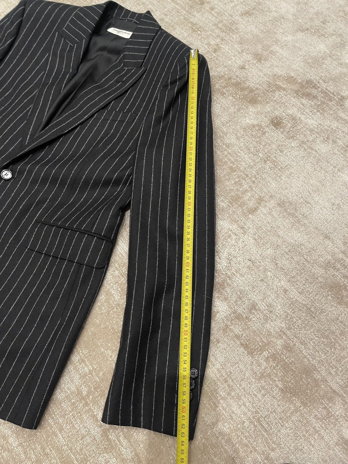 Hedi Slimane × Saint Laurent Paris FW 2016 Palladium complete suit Size 46R - 6 Thumbnail