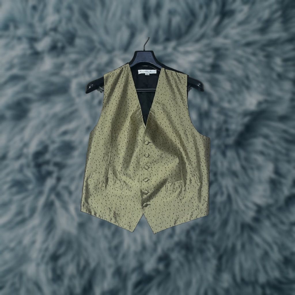 Vintage Robert Talbott Protocol Formal Gold Black Vest Men's Size Medium Size US M / EU 48-50 / 2 - 1 Thumbnail