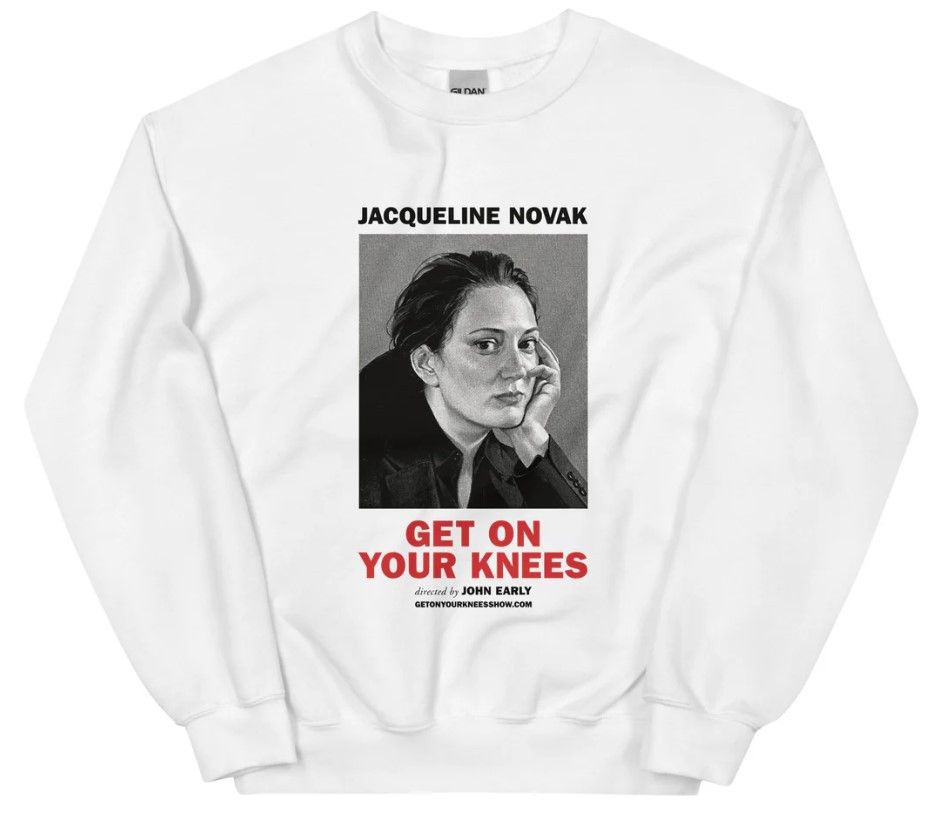 Other Jacqueline Novak Get On Your Knees White Sweatshirt Size S / US 4 / IT 40 - 1 Thumbnail