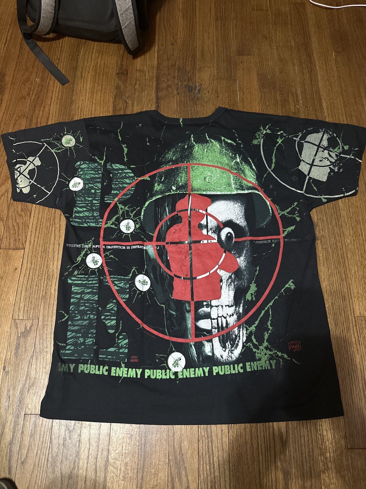 Other Vintage 1993 Public Enemy All Over Print T-Shirt – XL Size US XL / EU 56 / 4 - 2 Thumbnail