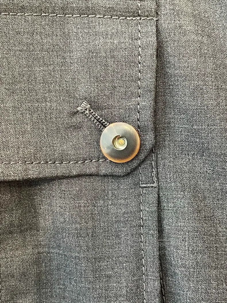 Brunello Cucinelli Brunello Cucinelli Black Gray Wool Casual Long Pants Size 26" / US 2 / IT 38 - 3 Thumbnail