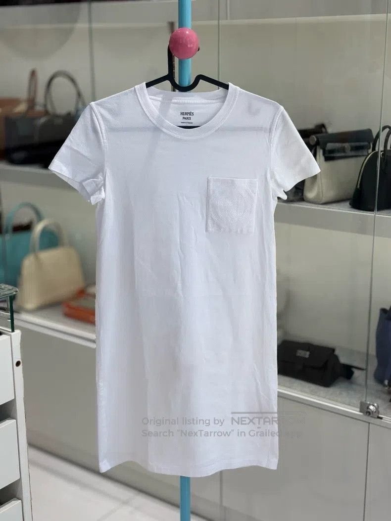 Hermes Hermes Classic straight-cut T-shirt dress Size XXS / US 00 / IT 34 - 1 Thumbnail
