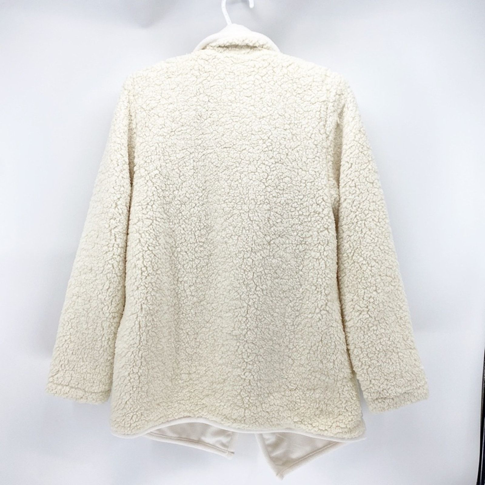 Abercrombie & Fitch Abercrombie & Fitch Sherpa Cardigan pockets cozy cream white Size M / US 6-8 / IT 42-44 - 7 Thumbnail