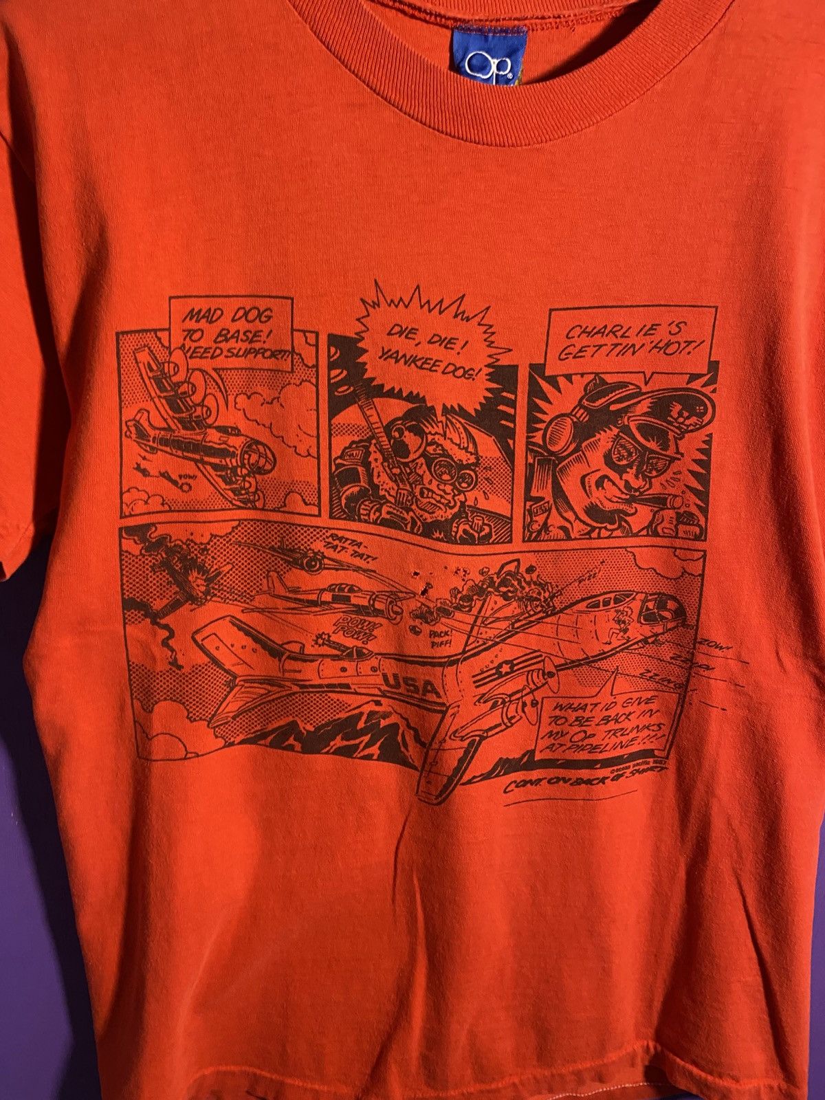 Ocean Pacific Vintage 1987 ocean pacific military surfwear t-shirt Size US M / EU 48-50 / 2 - 3 Thumbnail