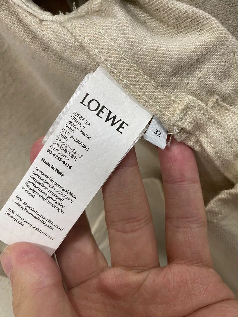 Loewe LOEWE Pecked linen jacket Size 4XL / US 24-26 - 2 Thumbnail