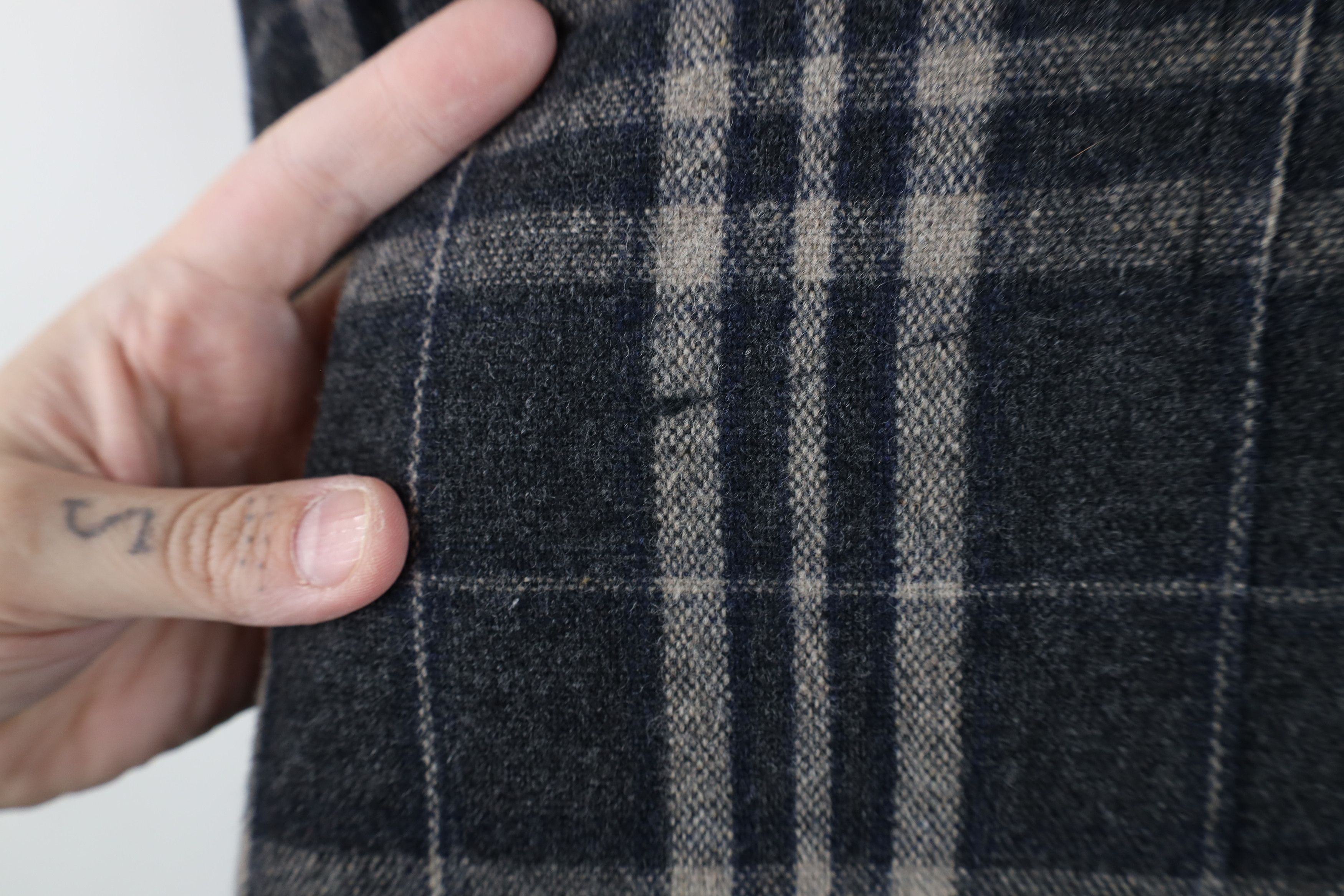 Vintage Vintage 90s Streetwear Knit Baggy Collared Button Shirt Size US L / EU 52-54 / 3 - 5 Thumbnail