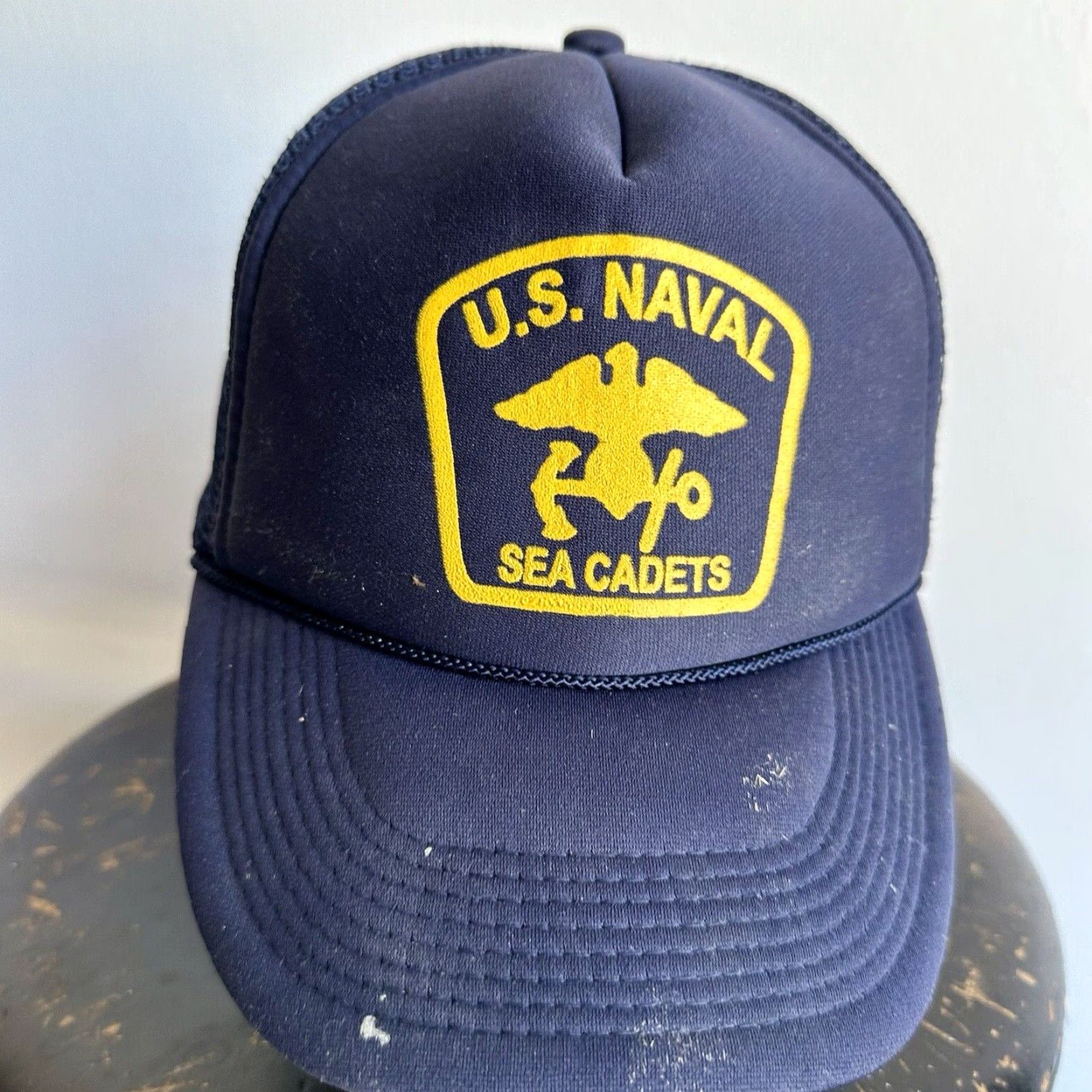 Vintage VINTAGE US Navy Sea Cadet Trucker Hat Cap S Blue Men 80s Size ONE SIZE - 2 Thumbnail