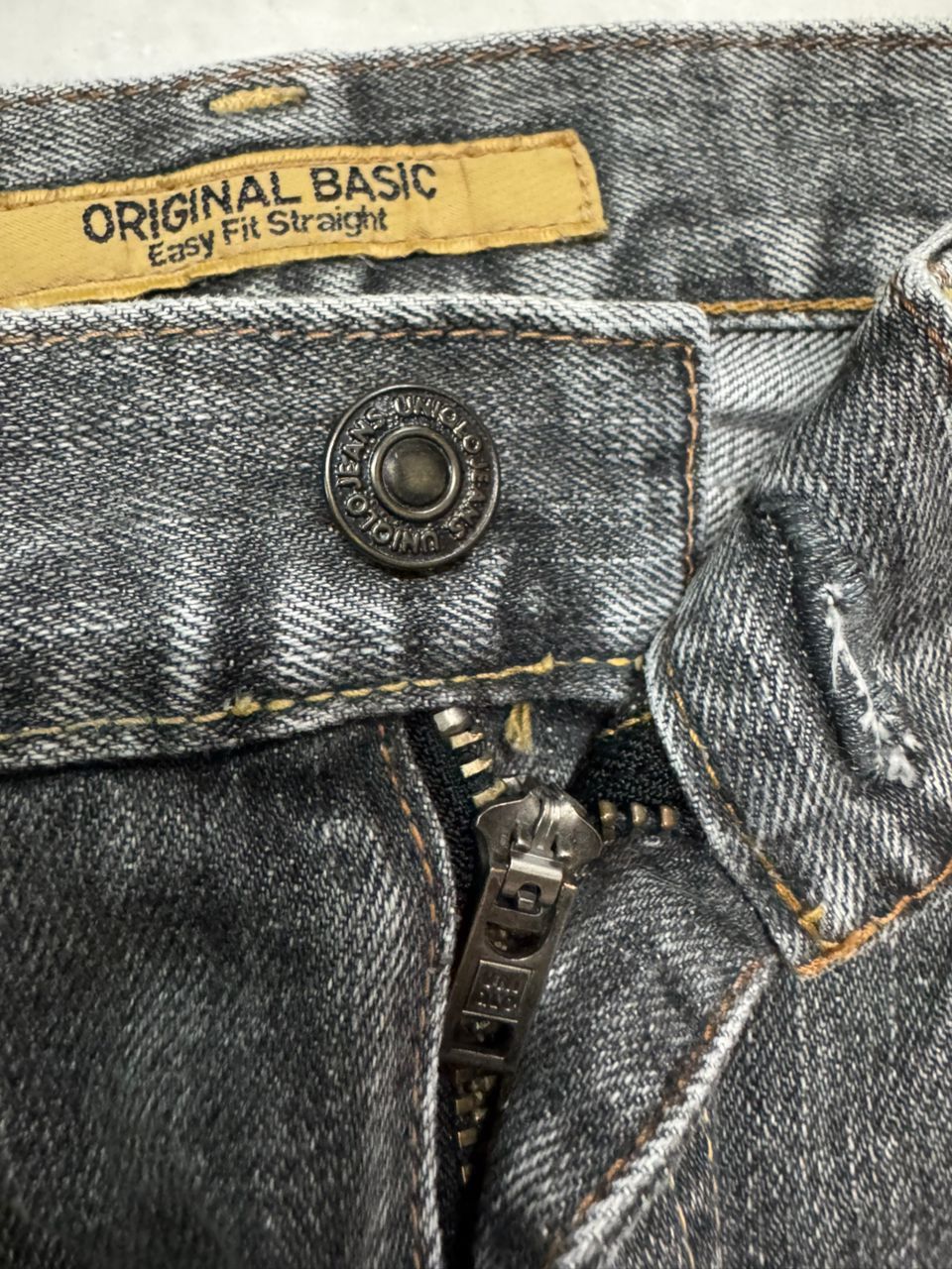 Uniqlo 💥Sick💥Vintage Uniqlo Easy Fit Straight Insane Stoned Faded Size US 30 / EU 46 - 9 Thumbnail