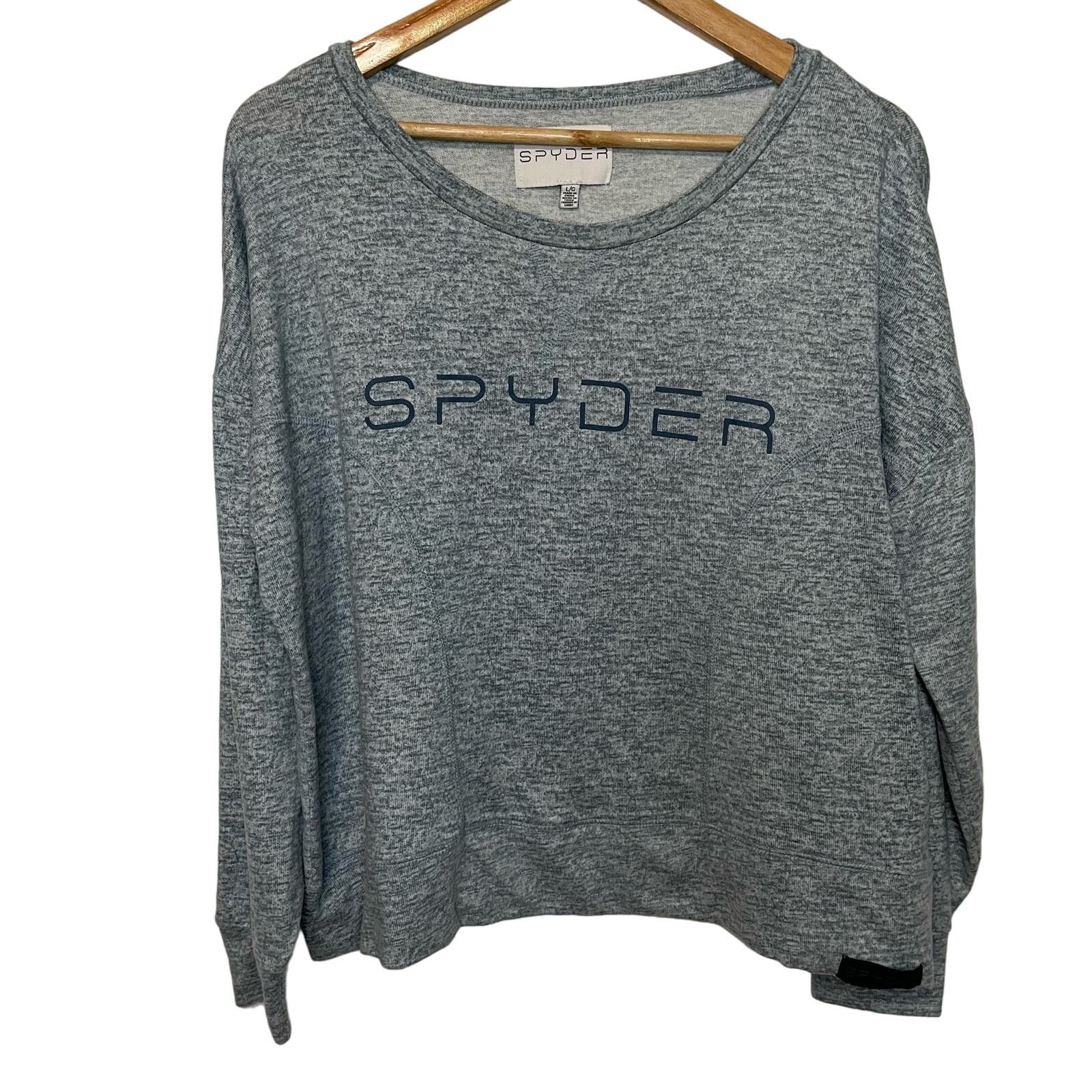 Spyder Spyder Grey Long Sleeve L Womens Boat Neck Oversized Casual Size L / US 10 / IT 46 - 1 Thumbnail