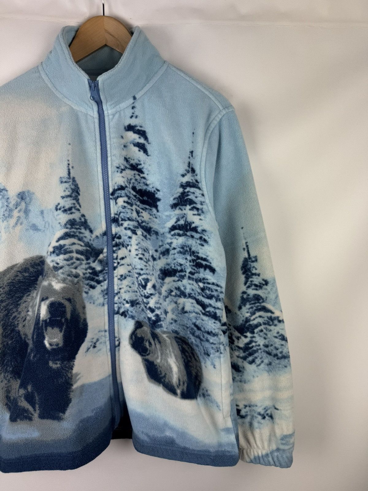 Vintage Vintage Bear Animal Pattern Fleece Jacket Size L Size US L / EU 52-54 / 3 - 3 Thumbnail