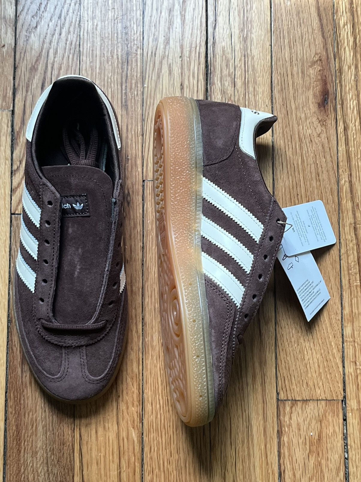Adidas × Sporty & Rich adidas x Sporty & Rich Handball Spezial Brown Auburn Gum Size US 9.5 / EU 42-43 - 2 Thumbnail