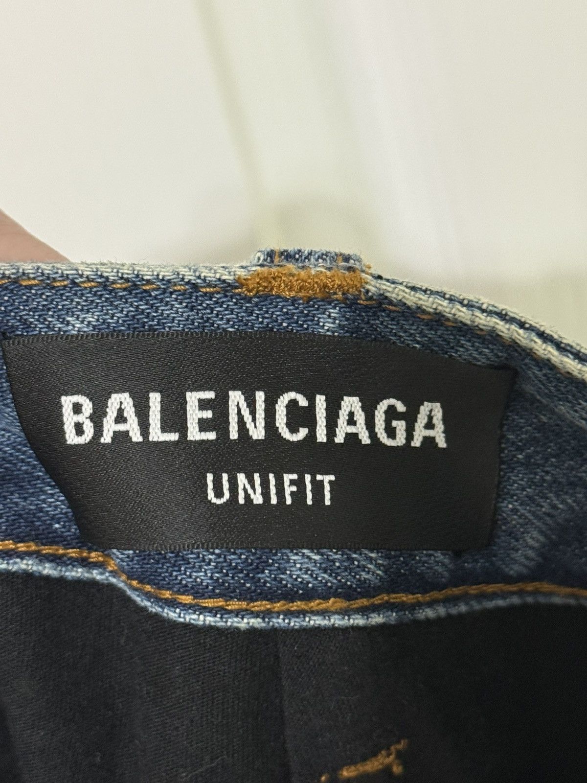 Balenciaga Balenciaga Slashed Denim Trackpants SAMPLE Size US 30 / EU 46 - 10 Thumbnail