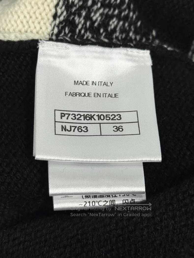 Chanel Chanel Ski series big logo black and white checkered sweat Size XS / US 0-2 / IT 36-38 - 5 Thumbnail