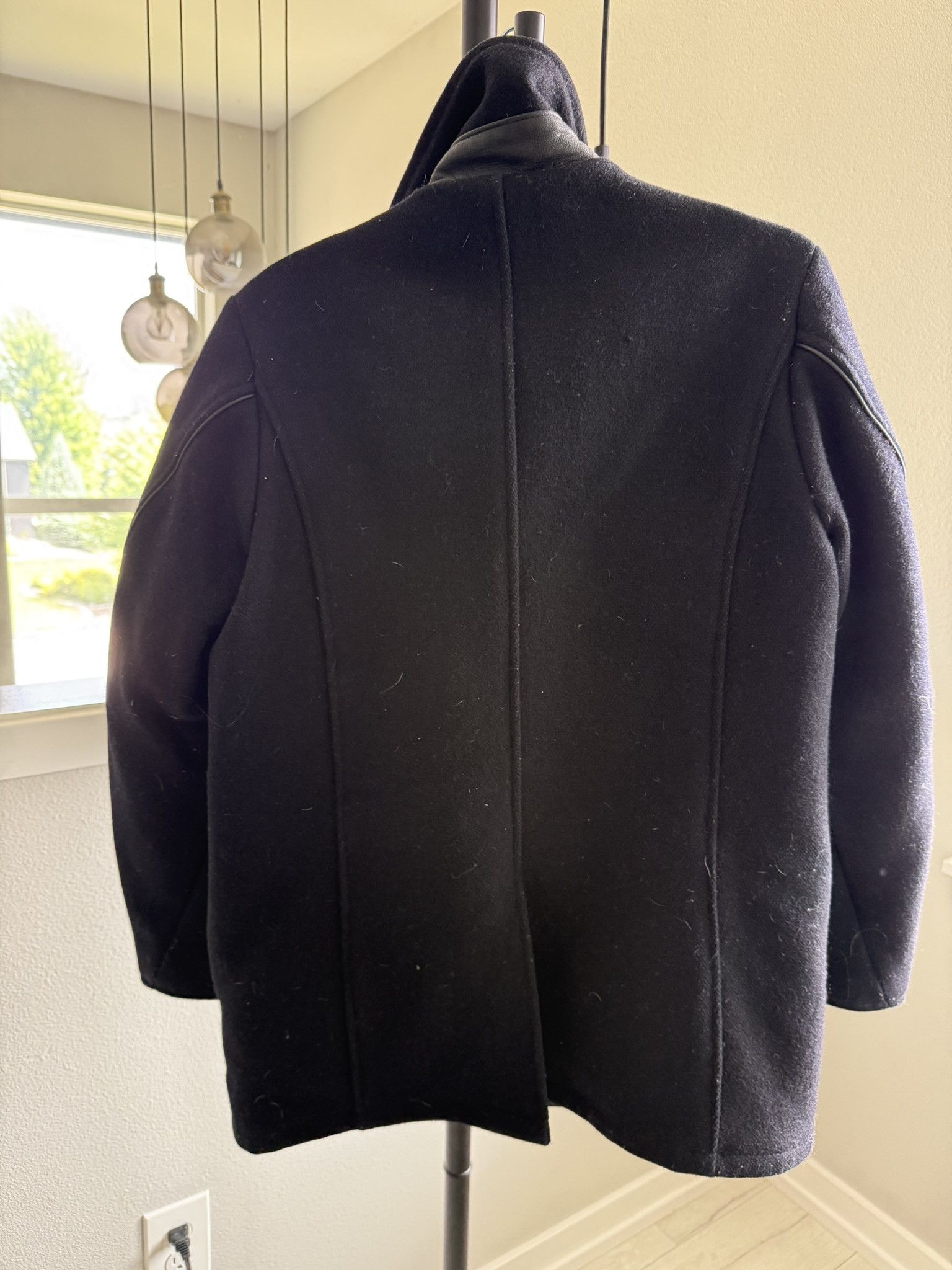 Schott Schott NYC 740C Leather Trim Peacoat Size 38 Size US M / EU 48-50 / 2 - 4 Thumbnail