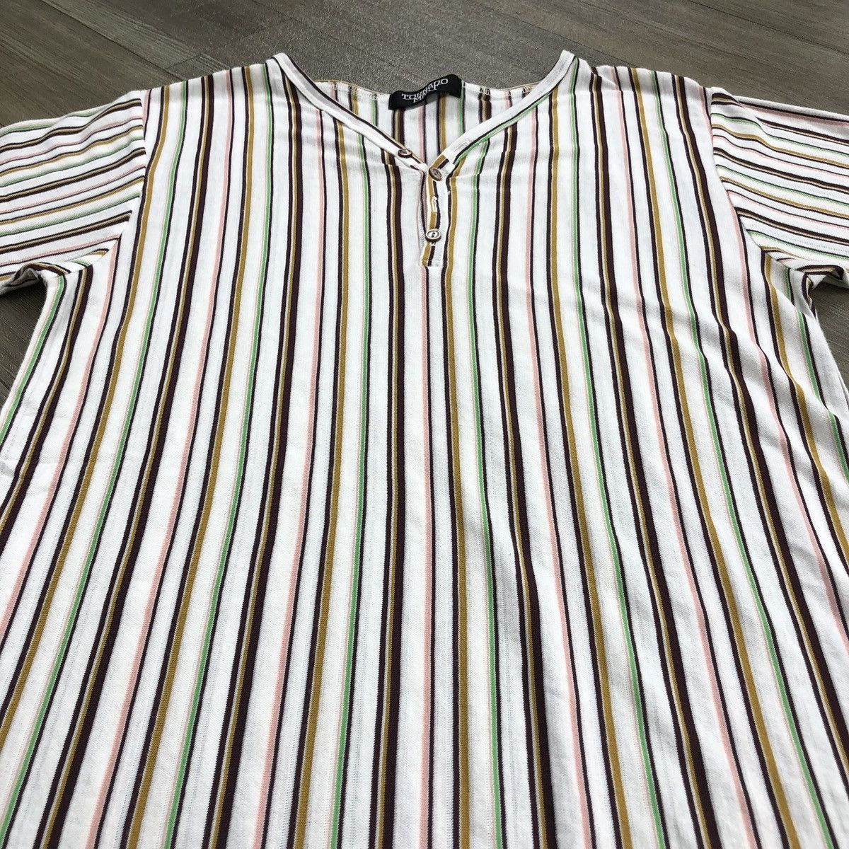 Tornado Mart 2000s Tornado Mart Japan Striped Multicolored Kmrii Lgb Tee Size US S / EU 44-46 / 1 - 3 Thumbnail