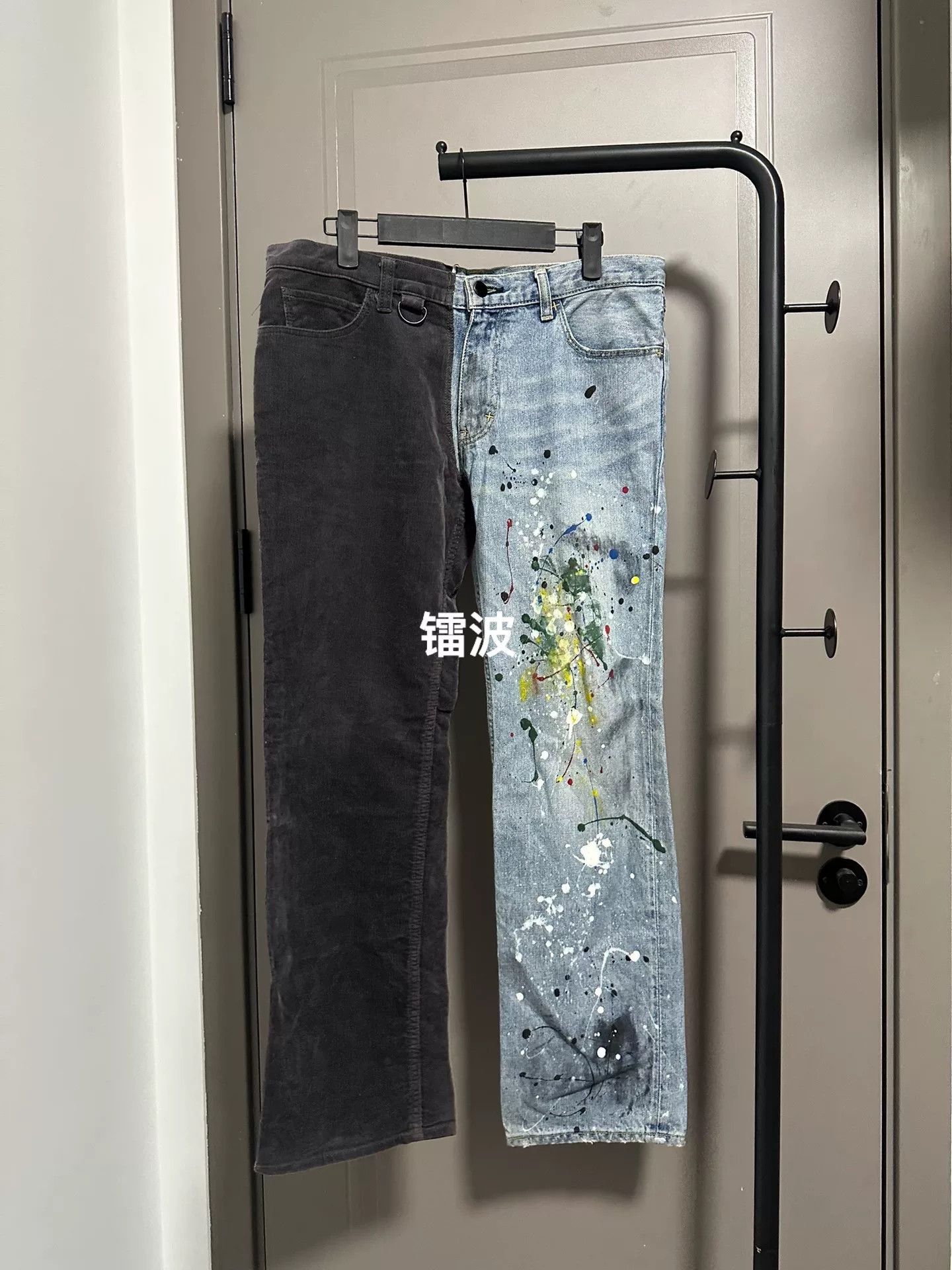 DEN IM by SIKI IM Number (n)ine 06SS Patchwork Splatter Jeans Size US 34 / EU 50 - 1 Thumbnail
