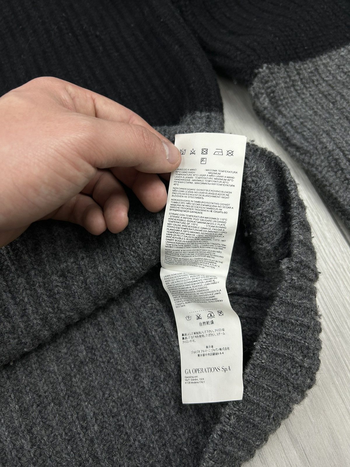 Armani Armani Jeans Knitted Wool Cardigan Sweater Size XL Size US XL / EU 56 / 4 - 7 Thumbnail