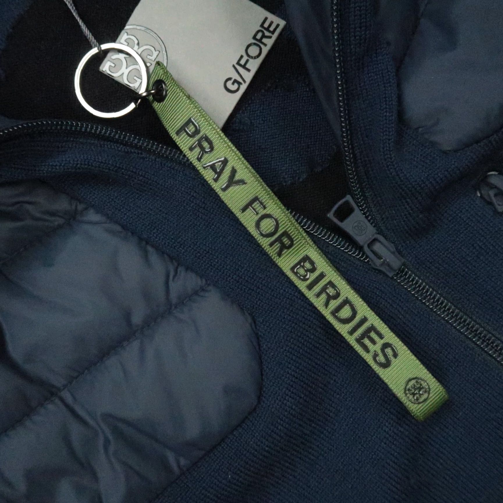G/FORE G/Fore Vest Mens Small Blue Wool Blend Full Zip Pockets Lined NWT Performance Golf Jacket Vest Size US S / EU 44-46 / 1 - 4 Thumbnail