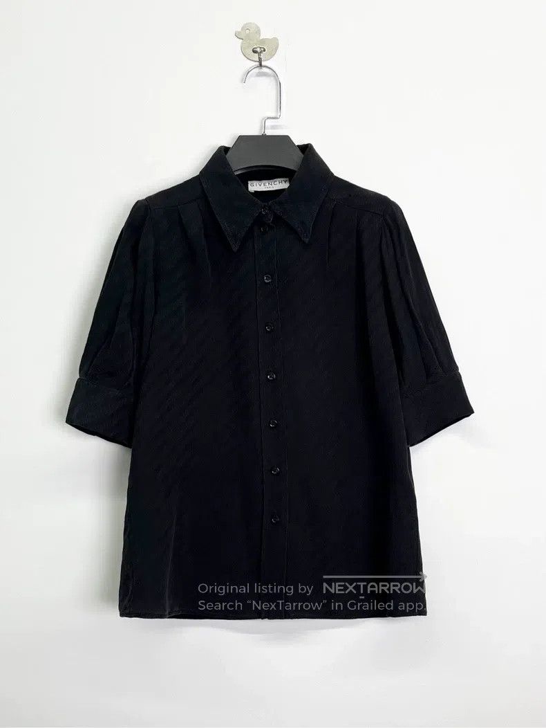 Givenchy Givenchy Black Single Breasted Collar Mulberry Silk Embroi Size XS / US 0-2 / IT 36-38 - 1 Thumbnail