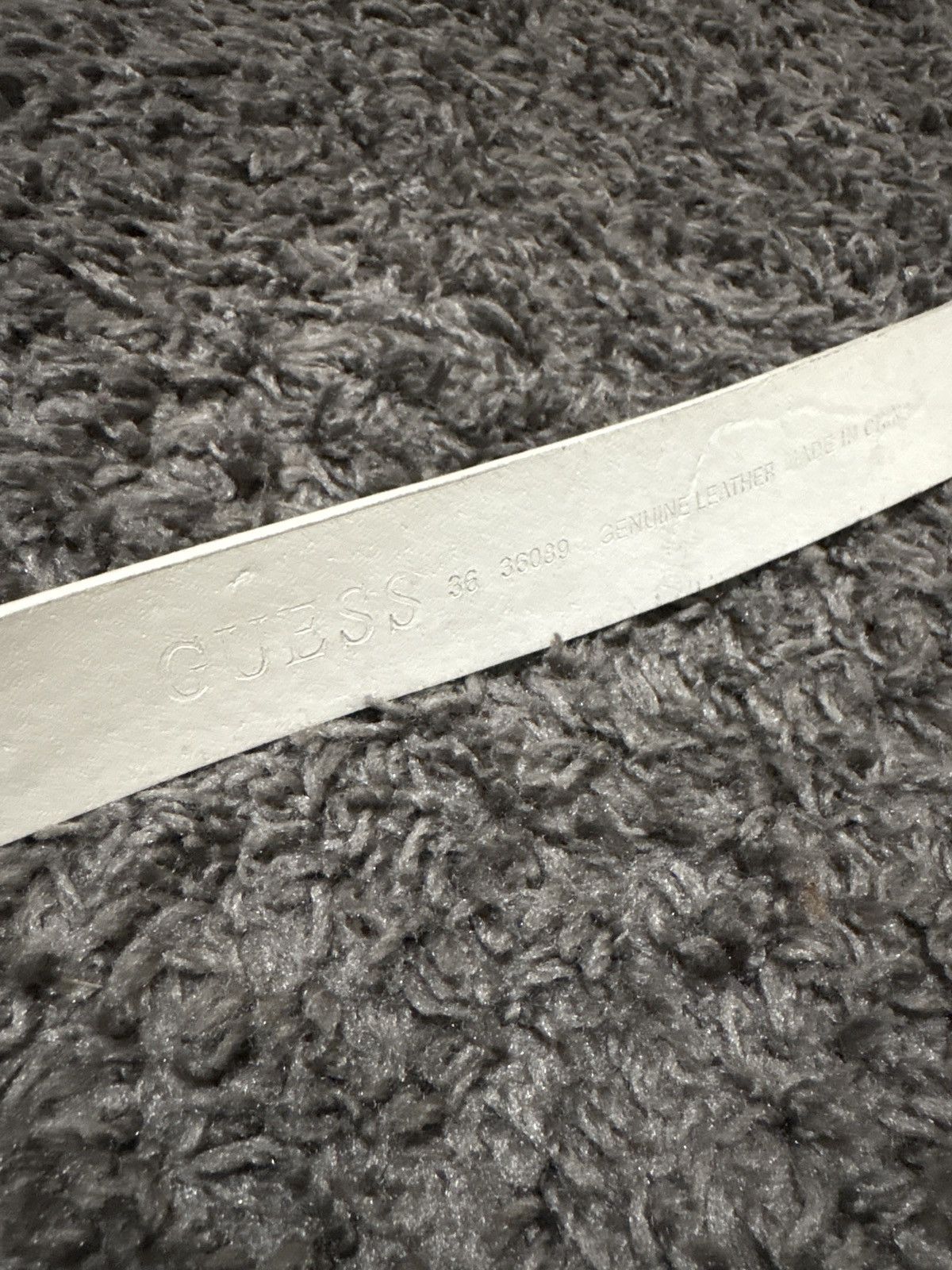 Guess White Vintage Guess Belt Size 36 - 3 Thumbnail