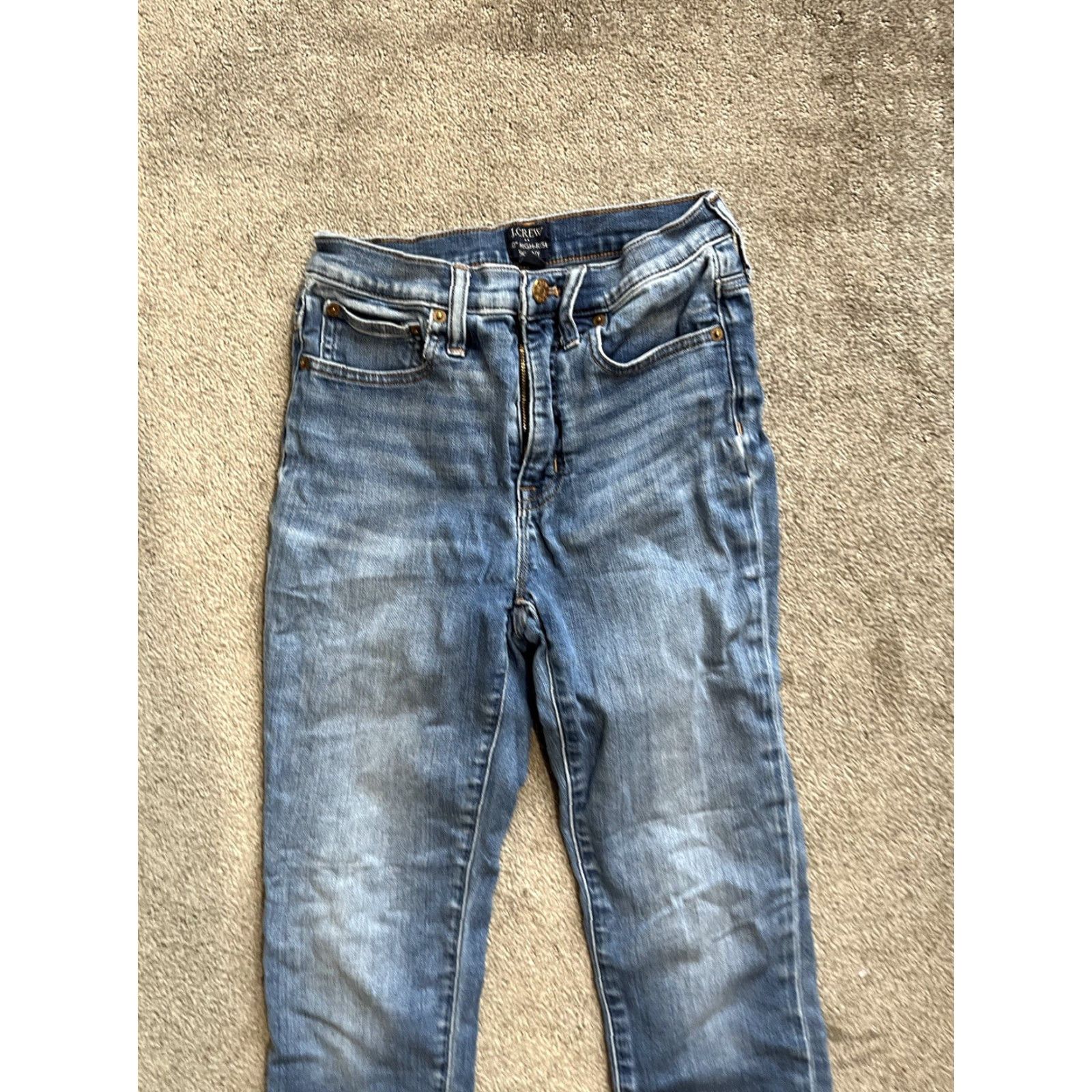 J.Crew J.CREW Jeans Denim Blue 25 High Rise Skinny Stretch 26in Inseam Womens Size 42" / US 20 - 2 Thumbnail