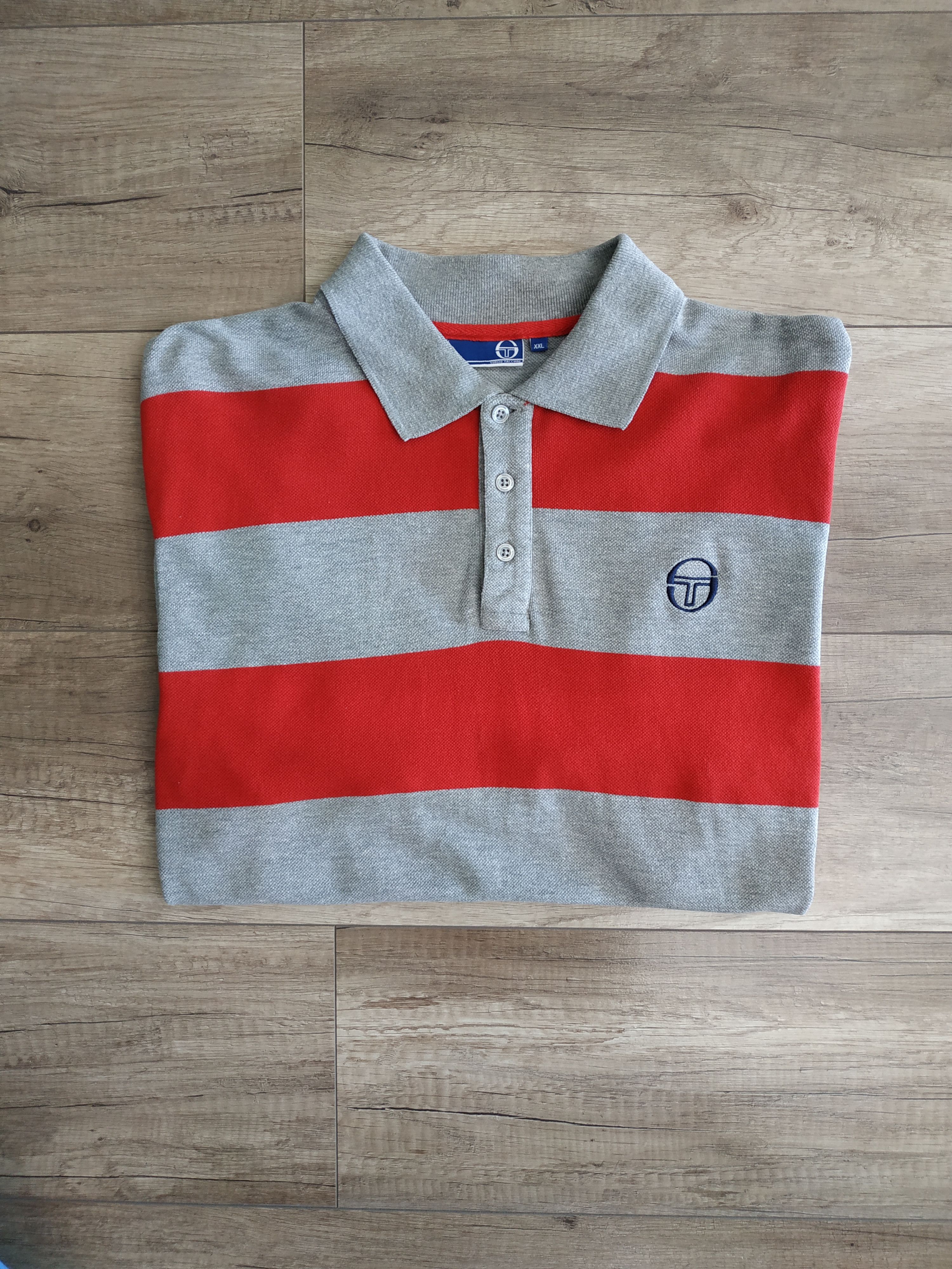 Sergio Tacchini Sergio Tacchini Men's Striped Polo Tennis Shirt, s. XXL Size US XXL / EU 58 / 5 - 3 Thumbnail