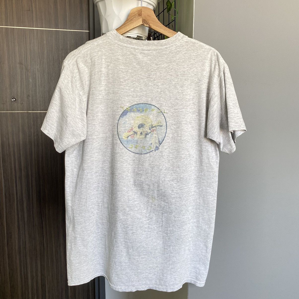 image of Band Tees x Grateful Dead Vintage 90's Grateful Dead American Rock Band Bootleg Tee in Grey (Size M