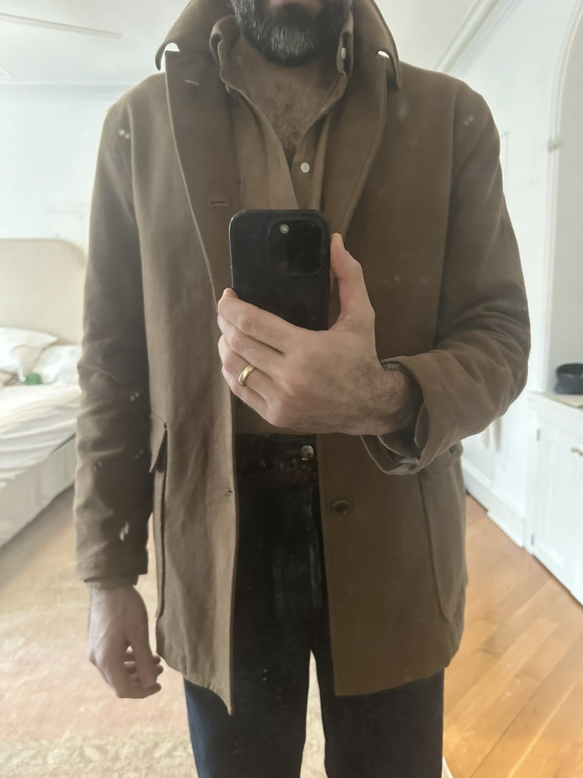 J. Press J. Press Japan Suede Field Jacket - Camel / Tan - Medium Size US M / EU 48-50 / 2 - 9 Thumbnail