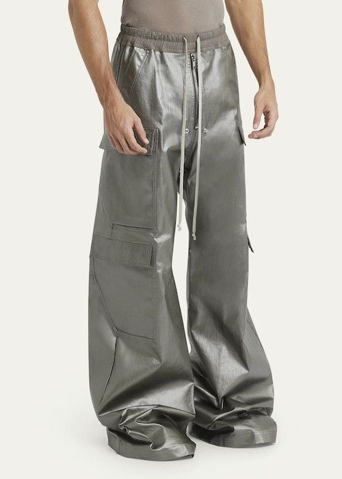 Rick Owens o1s1v1n0724 Cargo Pants in Silver Size US 32 / EU 48 - 3 Thumbnail